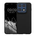kwmobile Hülle für Motorola Edge 70 Pro TPU Case - Handyhülle unterstützt kabelloses Laden, flexible Schutzhülle, gummiertes Cover in Schwarz matt Schwarz matt