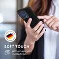 kwmobile Hülle für Motorola Edge 70 Pro TPU Case - Handyhülle unterstützt kabelloses Laden, flexible Schutzhülle, gummiertes Cover in Schwarz matt Schwarz matt
