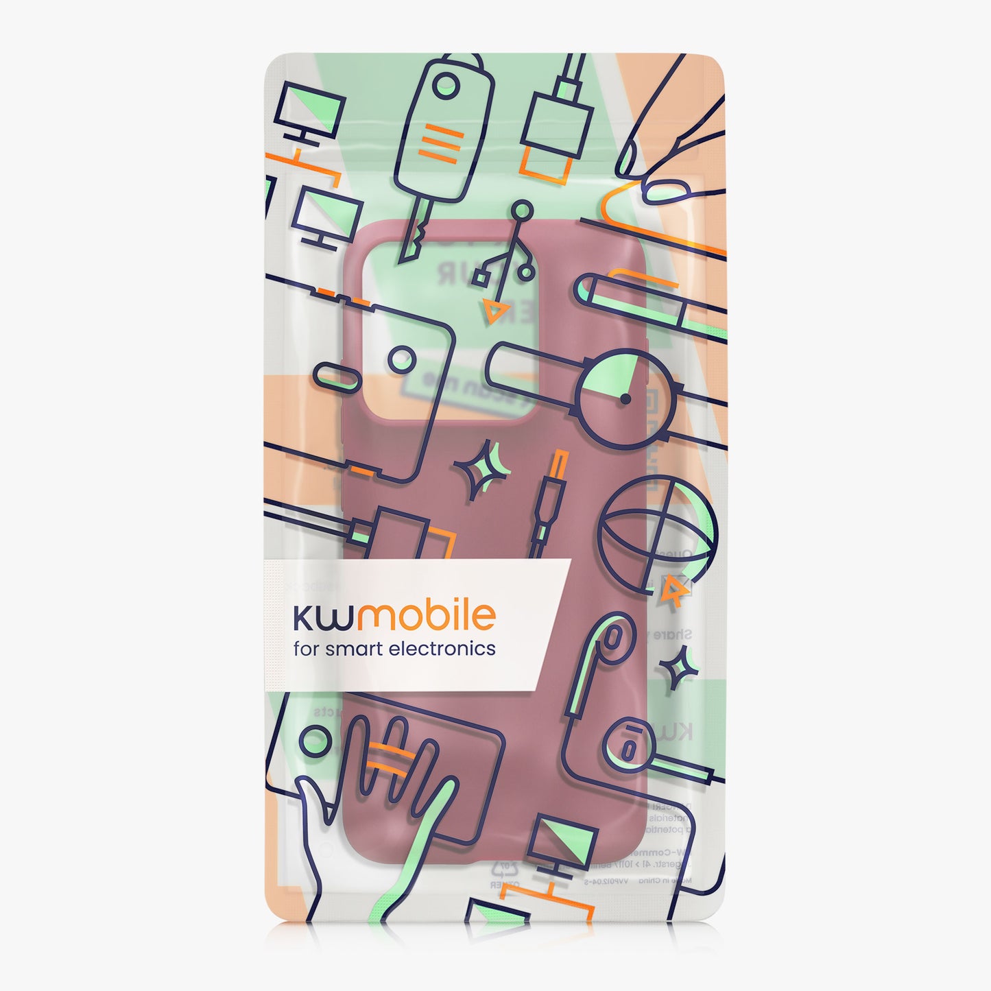kwmobile Hülle für Motorola Edge 70 Pro TPU Case - Handyhülle unterstützt kabelloses Laden, flexible Schutzhülle, gummiertes Cover in Bordeaux Violett Bordeaux Violett