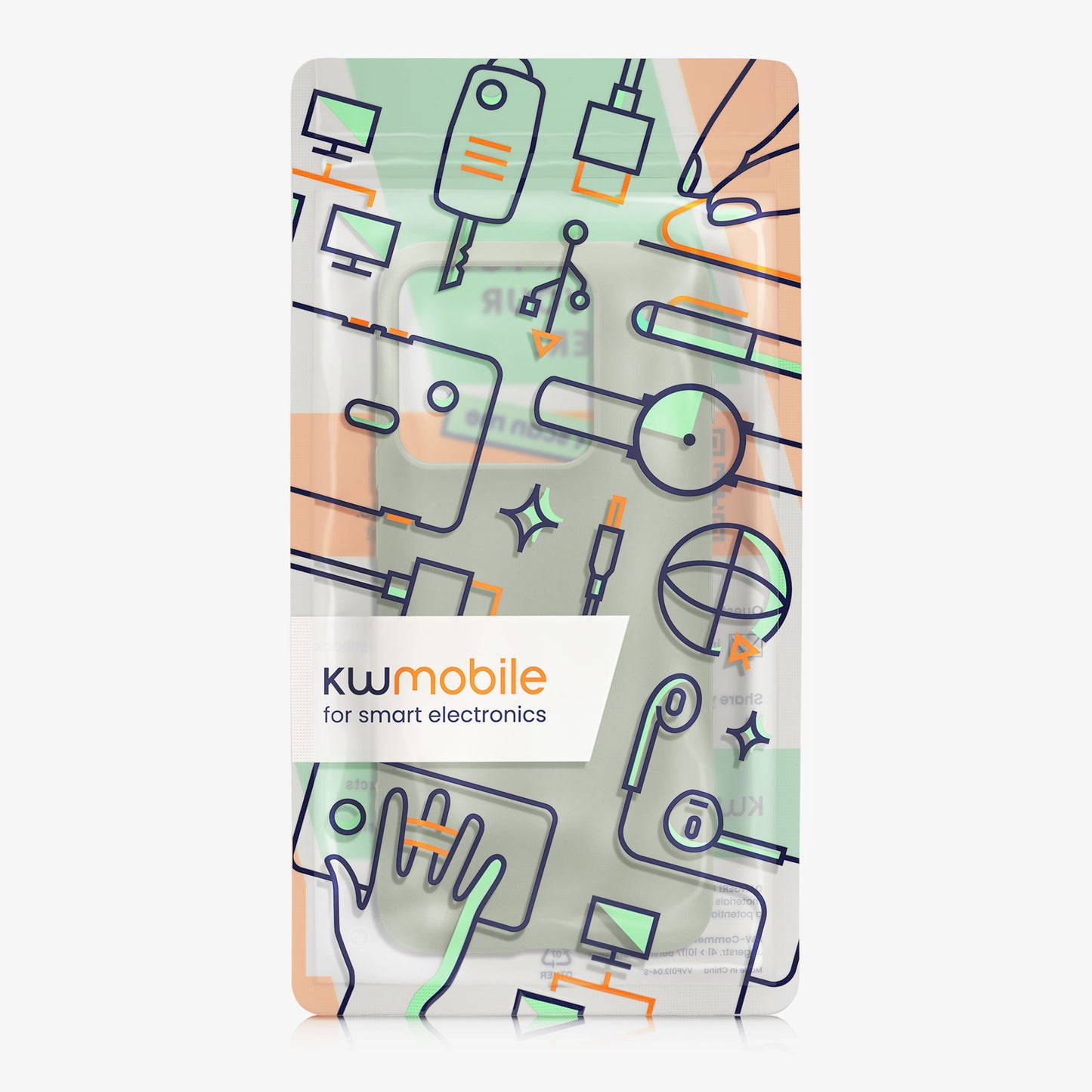 kwmobile Hülle für Motorola Edge 70 Pro TPU Case - Handyhülle unterstützt kabelloses Laden, flexible Schutzhülle, gummiertes Cover in Graugrün Graugrün