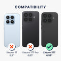 kwmobile Handyhülle für Xiaomi 17T Hülle - weiches Handy Silikon Case - Schutzhülle Cover - Schwarz matt Schwarz matt