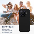 kwmobile Handyhülle für Xiaomi 17T Hülle - weiches Handy Silikon Case - Schutzhülle Cover - Schwarz matt Schwarz matt