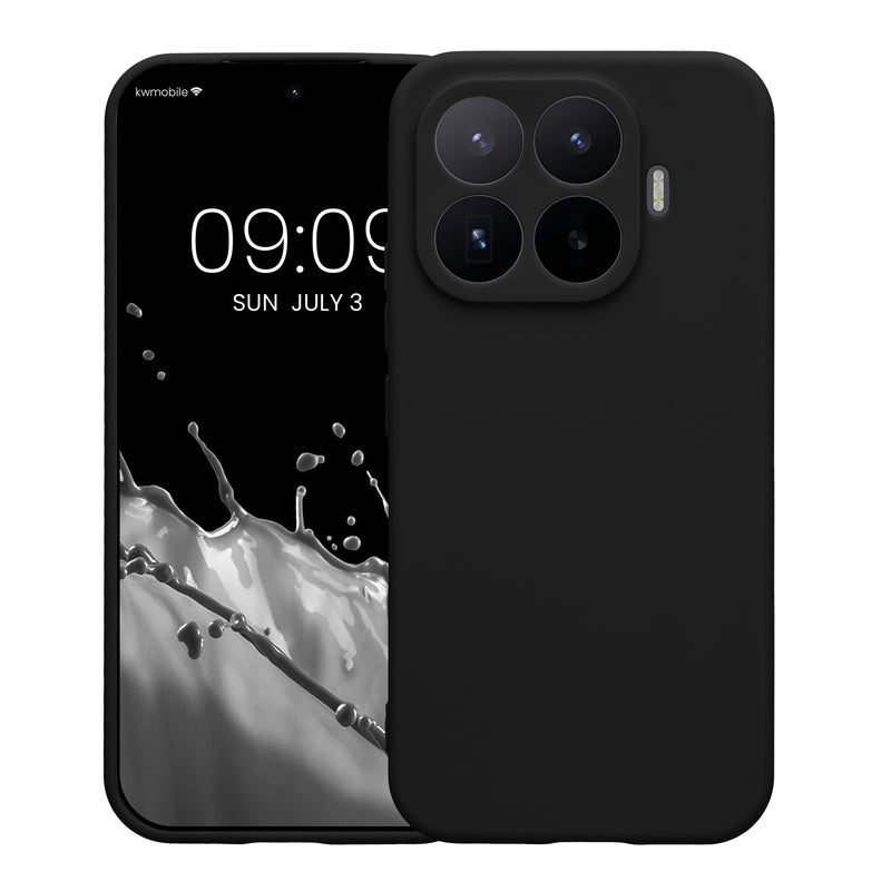 kwmobile Handyhülle für Xiaomi 17T Hülle - weiches Handy Silikon Case - Schutzhülle Cover - Schwarz matt Schwarz matt