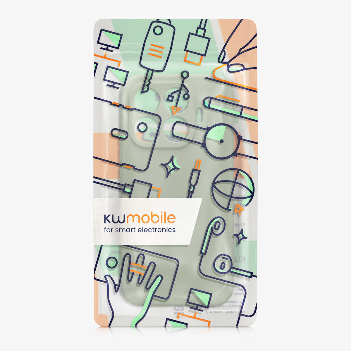 kwmobile Handyhülle für Xiaomi 17T Hülle - weiches Handy Silikon Case - Schutzhülle Cover - Graugrün Graugrün