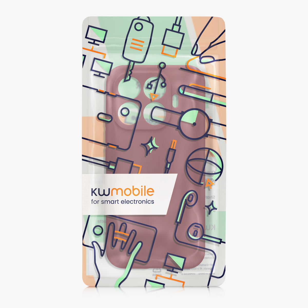 kwmobile Handyhülle für Xiaomi 17T Hülle - weiches Handy Silikon Case - Schutzhülle Cover - Bordeaux Violett Bordeaux Violett