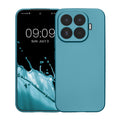 kwmobile Handyhülle für Xiaomi 17T Hülle - weiche Silikon Case metallisch schimmernd - Schutzhülle Cover - Metallic Karibikblau Metallic Karibikblau