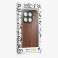 kwmobile Handyhülle für Xiaomi 17T Hülle Holz - Case mit TPU Bumper - Stoßfestes Hardcase - Schutzhülle Cover in Dunkelbraun Dunkelbraun