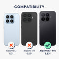 kwmobile Handyhülle für Xiaomi 17T Pro Hülle - weiches Handy Silikon Case - Schutzhülle Cover - Schwarz matt Schwarz matt