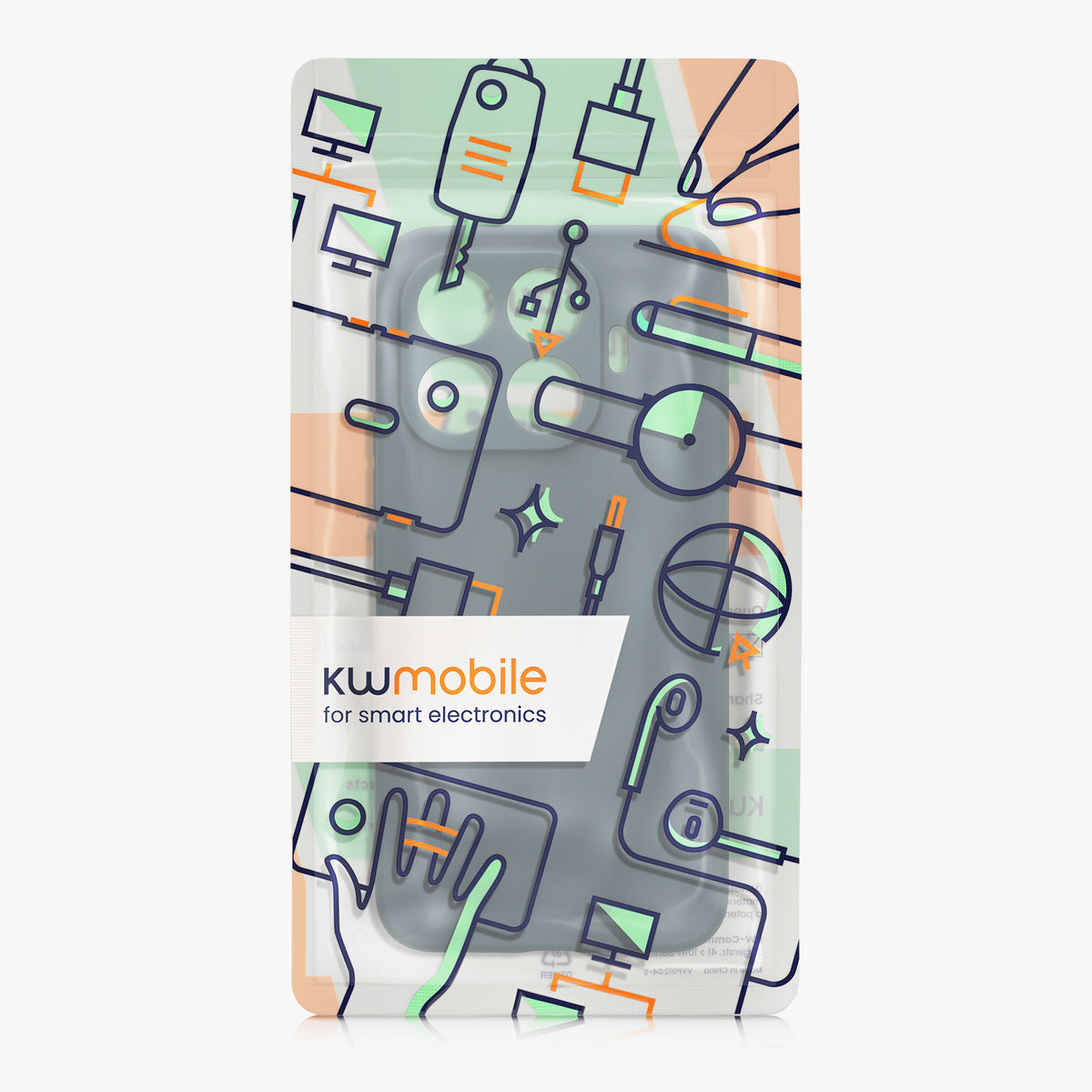 kwmobile Handyhülle für Xiaomi 17T Pro Hülle - weiches Handy Silikon Case - Schutzhülle Cover - Dunkler Schiefer Dunkler Schiefer