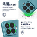 kwmobile Handyhülle für Xiaomi 17T Pro Hülle - weiche Silikon Case metallisch schimmernd - Schutzhülle Cover - Metallic Karibikblau Metallic Karibikblau
