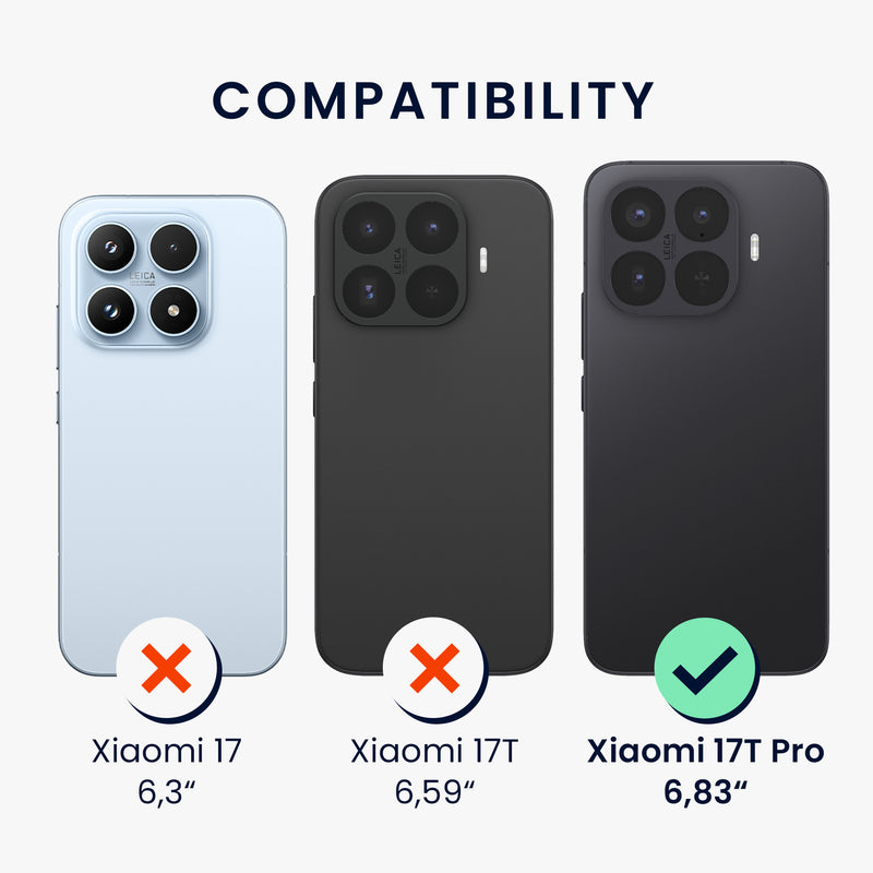 kwmobile Hülle kompatibel mit Xiaomi 17T Pro - Handyhülle Silikon Case - Don't touch my Phone Weiß Schwarz Weiß  [dsg01]