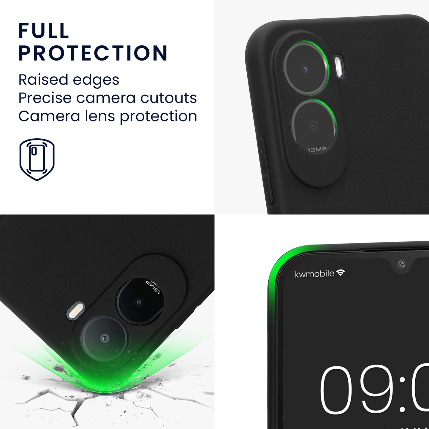 kwmobile Handyhülle Xiaomi Redmi A7 Pro - Schwarz matt
