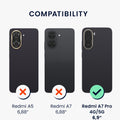 kwmobile Handyhülle Xiaomi Redmi A7 Pro - Schwarz matt
