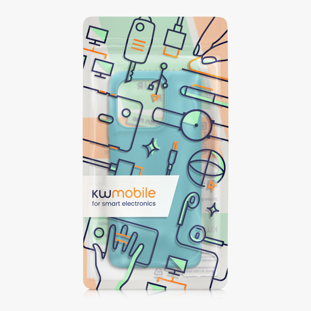 kwmobile Hülle für Motorola Moto G37 Power TPU Case - Handyhülle unterstützt kabelloses Laden, flexible Schutzhülle, gummiertes Cover in Petrol matt Petrol matt