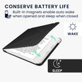 kwmobile Case for Kobo Libra Colour / Tolino Vision Color - Faux Leather Cover - eReader Flip Case with Auto Sleep Function - Stand Cover