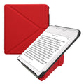 kwmobile Schutzhülle für Kobo Kobo Libra Colour / Tolino Vision Color Hülle - Kunstleder Case - eReader Klapphülle mit Auto Sleep Funktion - Cover mit Ständer - Dunkelrot Dunkelrot  