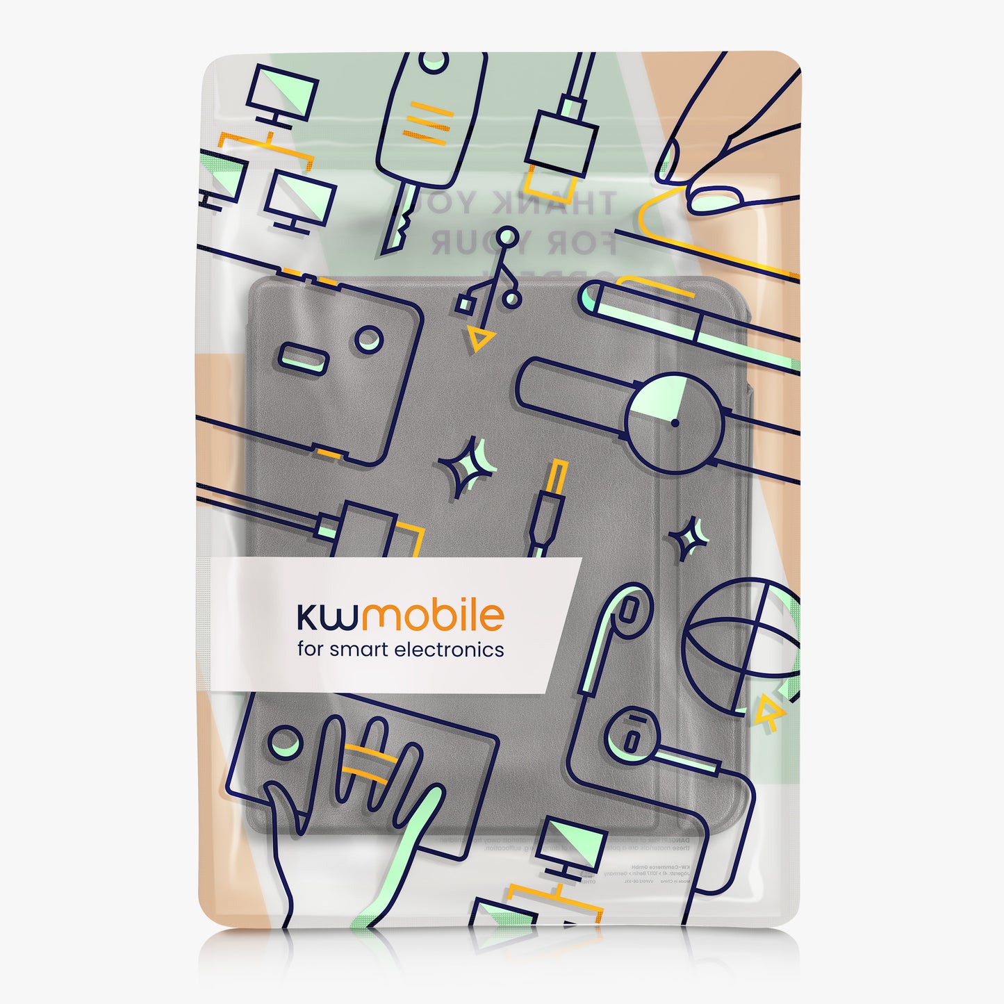 kwmobile Klapphülle kompatibel mit Kobo Kobo Libra Colour / Tolino Vision Color Hülle - eReader Case aus Kunstleder - Cover