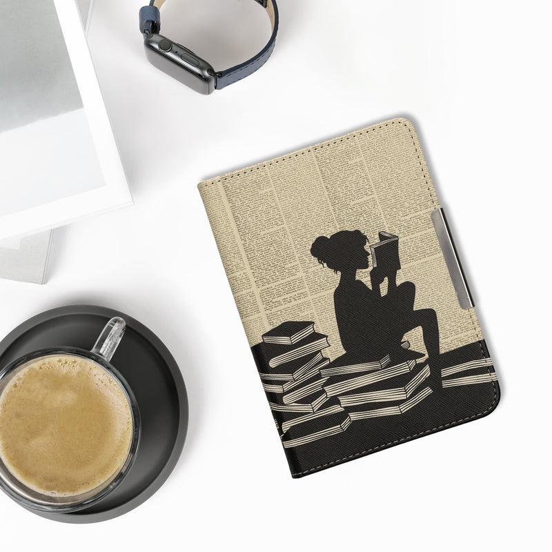 kwmobile Schutzhülle für Kobo Clara BW / Clara Colour / Tolino Shine (5) / Shine Color Hülle - eReader Flip Case