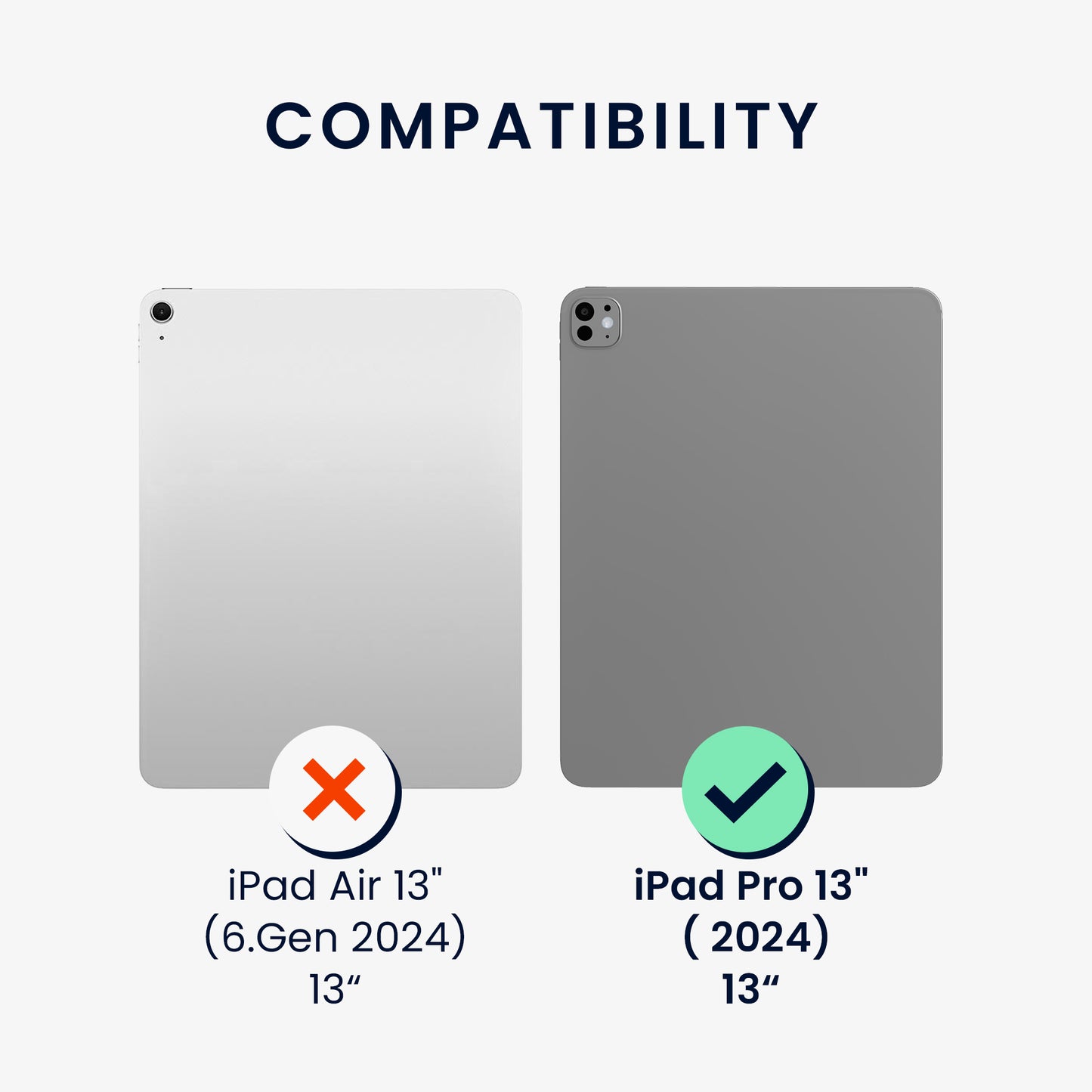 kwmobile Schutzfolie kompatibel mit Apple iPad Pro 13" (2024) Full Screen Tablet