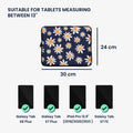 kwmobile Tablet Hülle kompatibel mit 13" Tablet - Universal Tasche Cover Case - Schutzhülle Sleeve in Hellbraun Grau Viele Hunde
