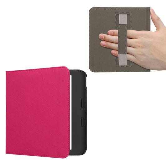 Flip case for e-reader with hand strap