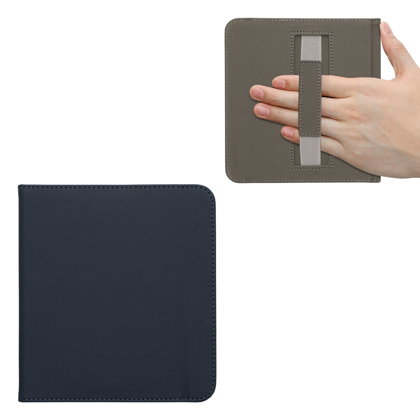 Flip case for e-reader with hand strap