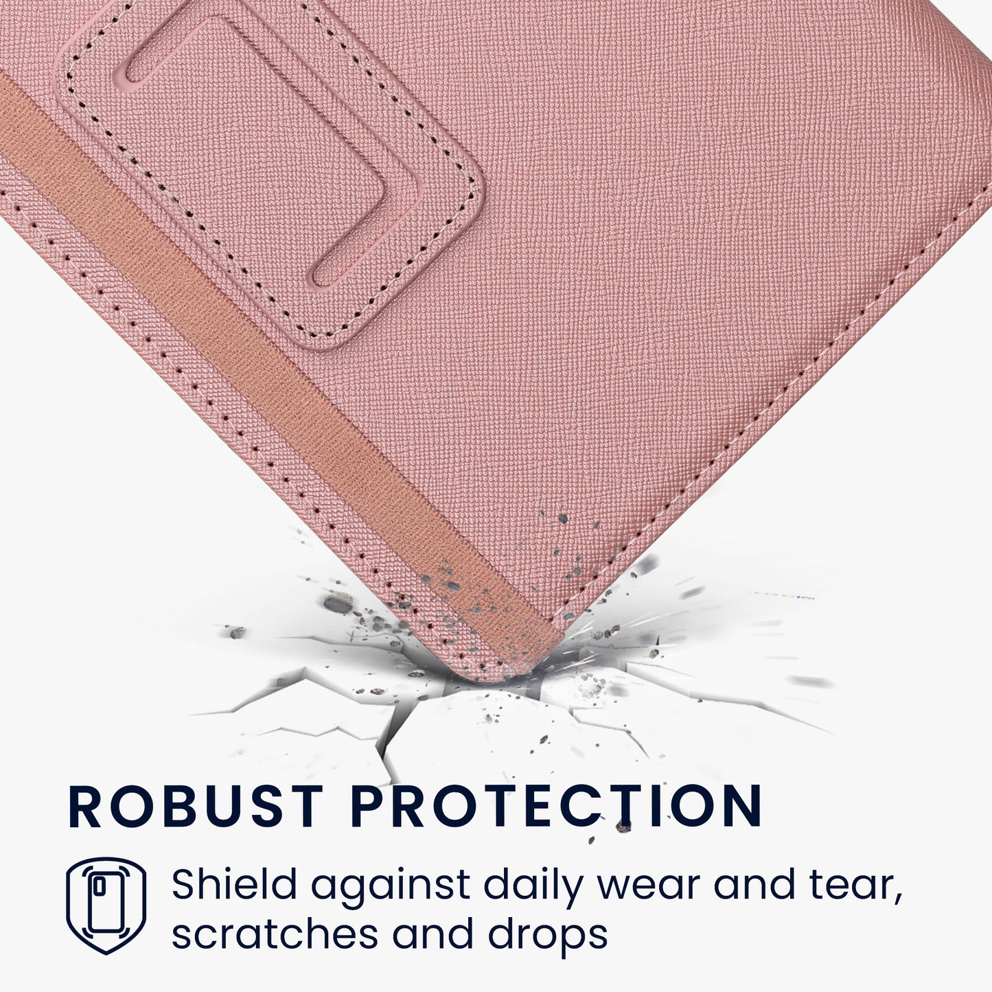 kwmobile Flip Hülle kompatibel mit 6-7" eReader e-Reader - Case mit Handschlaufe und Ständer - Cover 13x18.7cm cm