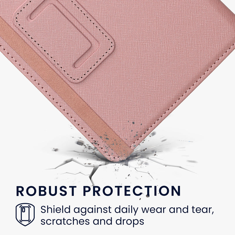 kwmobile Flip Hülle kompatibel mit 6-7" eReader e-Reader - Case mit Handschlaufe und Ständer - Cover 13x18.7cm cm