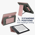 kwmobile Flip Hülle kompatibel mit 6-7" eReader e-Reader - Case mit Handschlaufe und Ständer - Cover 13x18.7cm cm