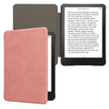 kwmobile Case Compatible with Amazon Kindle Paperwhite (2024)/Colorsoft - Faux Leather eReader Protective Cover Case