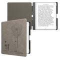 kwmobile Case for Amazon Kindle Scribe (2024) - eReader Cover Made of Faux Leather with Auto Sleep Function - Dandelion Love