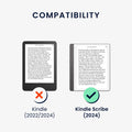 Case compatible with Amazon Kindle Scribe (2024)