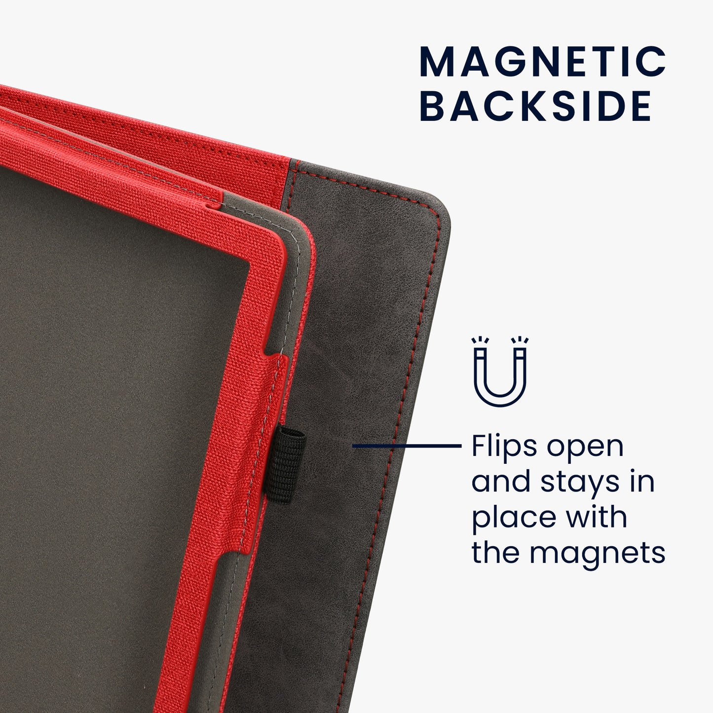 kwmobile Hülle kompatibel mit Amazon Kindle Scribe (2024) Hülle - Flip Case mit Handschlaufe - Cover