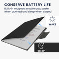 kwmobile Hülle kompatibel mit Remarkable Paper Pro Case - Magnetischer Verschluss - Cover mit integriertem Stifthalter - Kunstleder Tasche