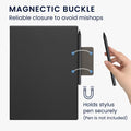 kwmobile Hülle kompatibel mit Remarkable Paper Pro Case - Magnetischer Verschluss - Cover mit integriertem Stifthalter - Kunstleder Tasche