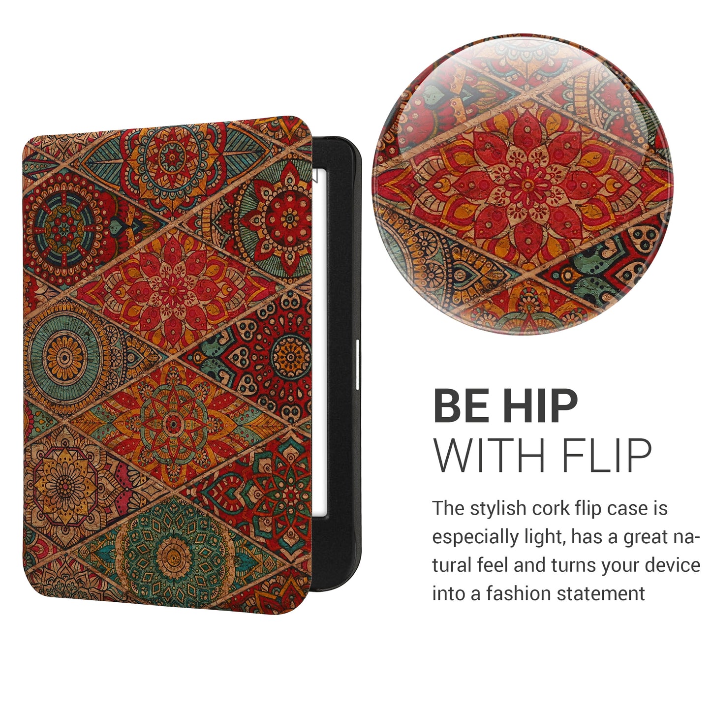 kwmobile Case compatible with Kobo Clara BW / Clara Colour / Tolino Shine (5) / Shine Color eReader Protective Cover