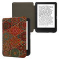 kwmobile Hülle kompatibel mit Kobo Clara BW / Clara Colour / Tolino Shine (5) / Shine Color - Kork eReader Schutzhülle Cover Case - Mandalakacheln Pink Rot Blau Pink  [dsg01]