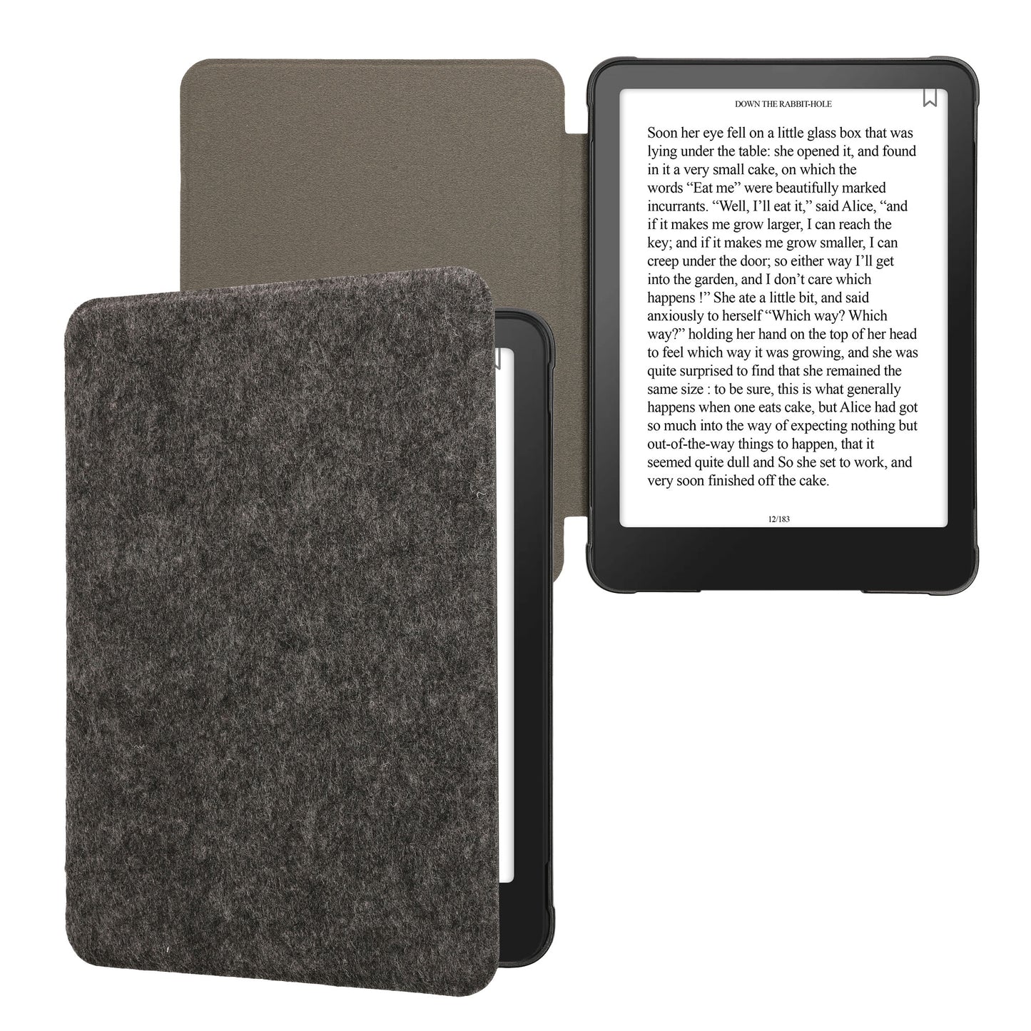 Felt Fabric Cover compatible with Amazon Kindle Paperwhite (2024)/Colorsoft