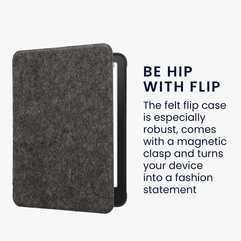 Felt Fabric Cover compatible with Amazon Kindle Paperwhite (2024)/Colorsoft