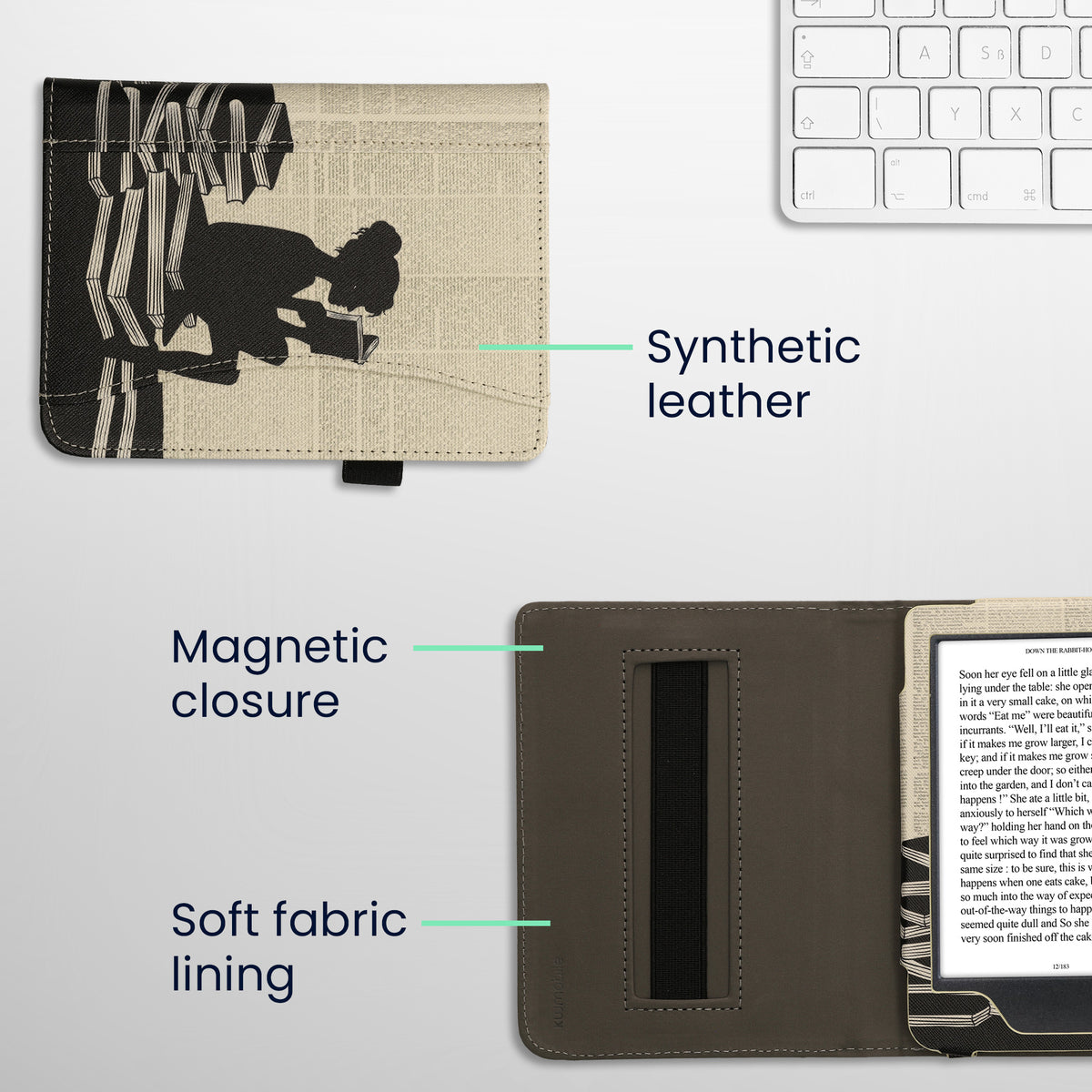 Kobo Clara BW / Clara Colour / Tolino Shine (5) / Shine Color eReader Klapphülle KWM0000241X001C