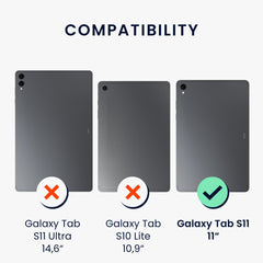 kwmobile Tablet Schutzfolie kompatibel mit Samsung Galaxy Tab S11 - Full Screen Protector - Tablet Displayfolie