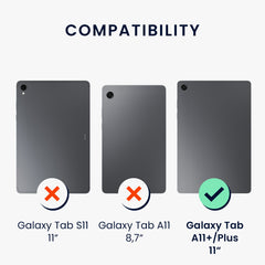 kwmobile Tablet Schutzfolie kompatibel mit Samsung Galaxy Tab A11+ / Plus - Full Screen Protector - Tablet Displayfolie