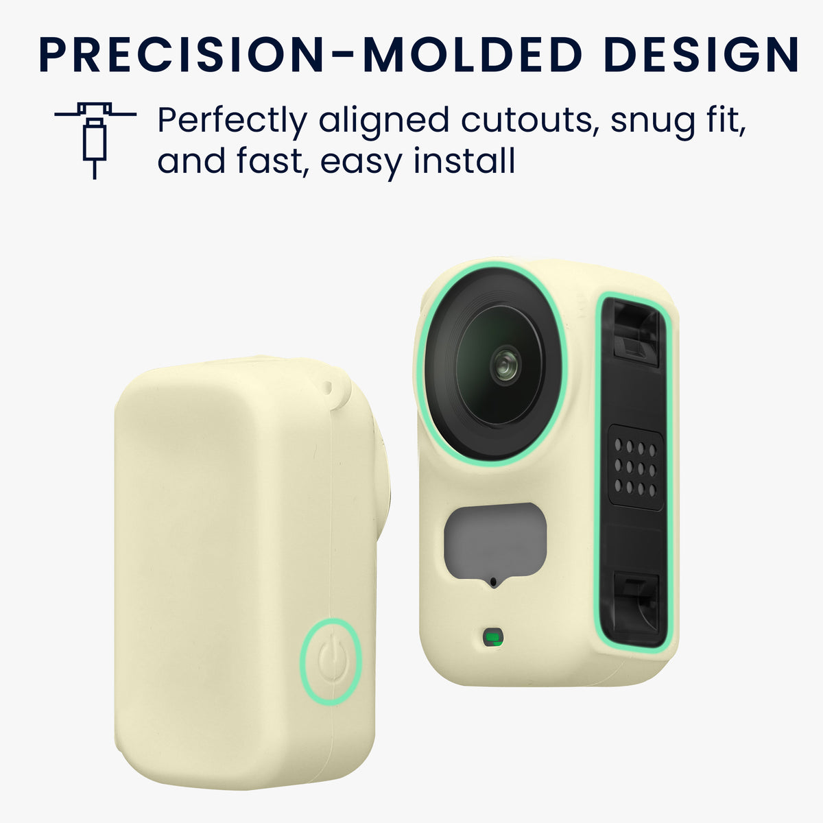 kwmobile Silikonhülle für DJI Osmo Nano Hülle - rutschfestes Cover aus Silikon für Action Cam - Gelb Gelb