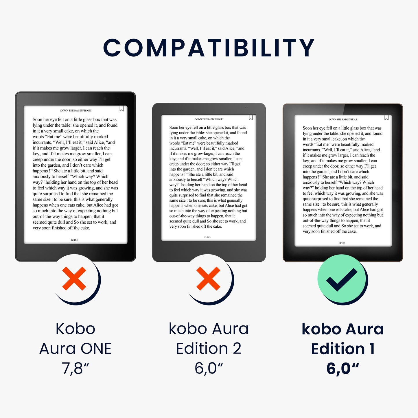 kwmobile Schutzhülle Kobo Aura Edition 1 - Petrol