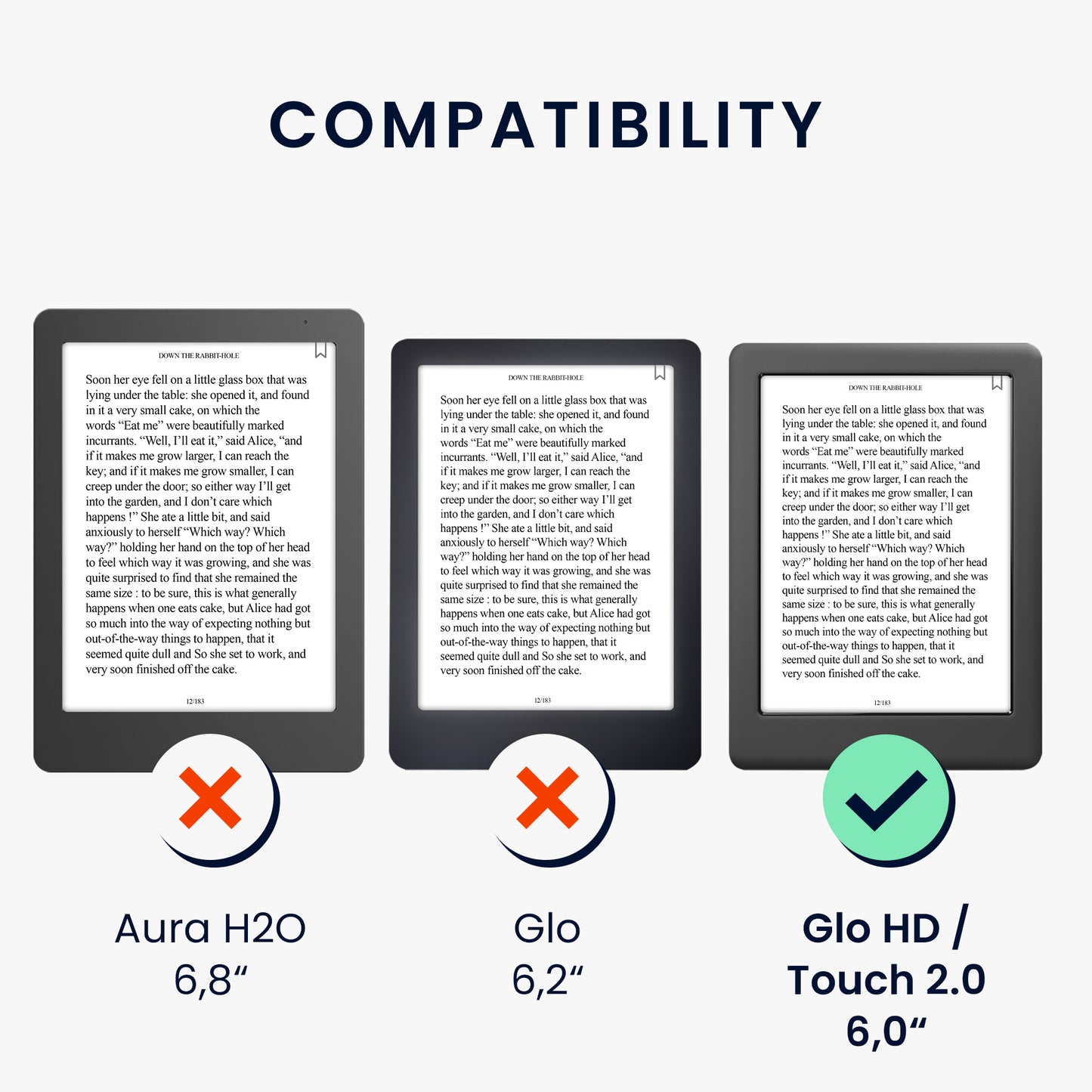 kwmobile Schutzhülle Kobo Glo HD / Touch 2.0 - Lavendel