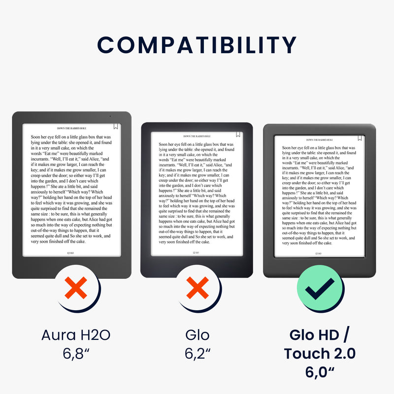 kwmobile Schutzhülle Kobo Glo HD / Touch 2.0 - Lavendel