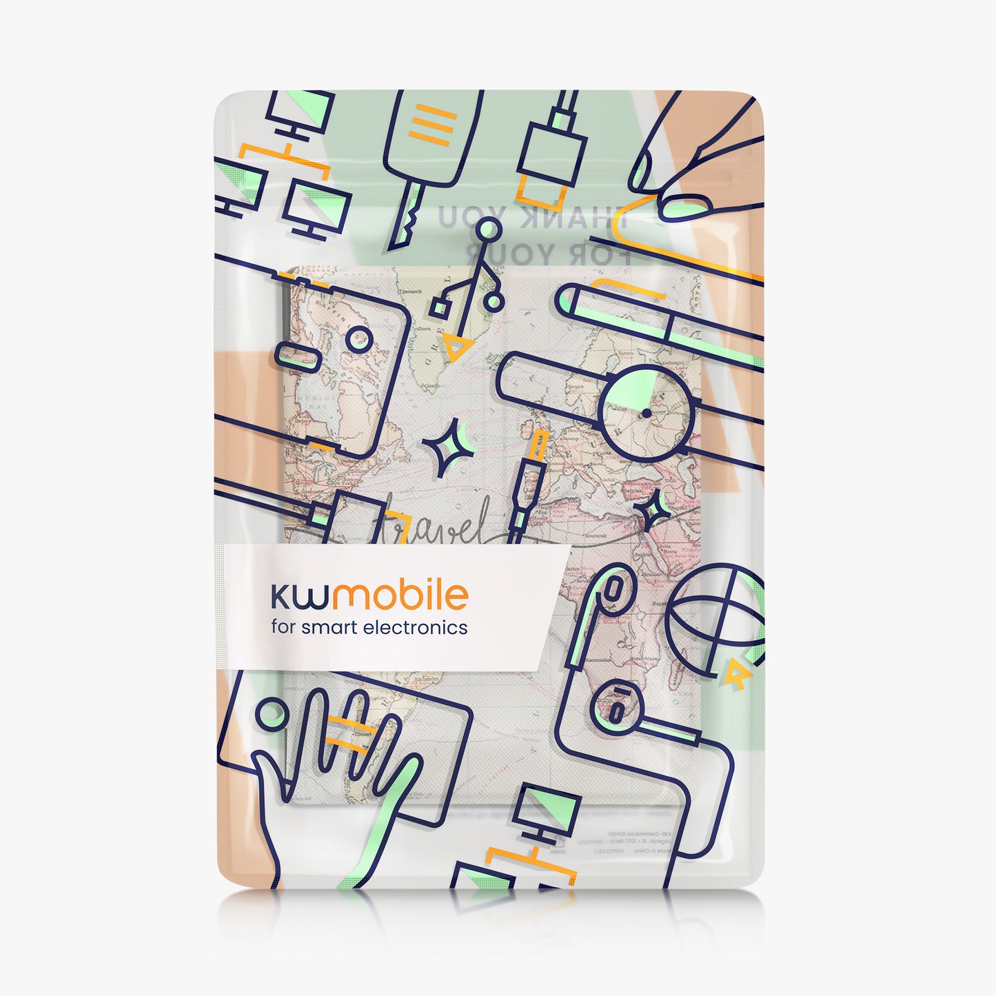 kwmobile Kunstleder eReader Hülle Kobo Aura Edition 1 - Schwarz