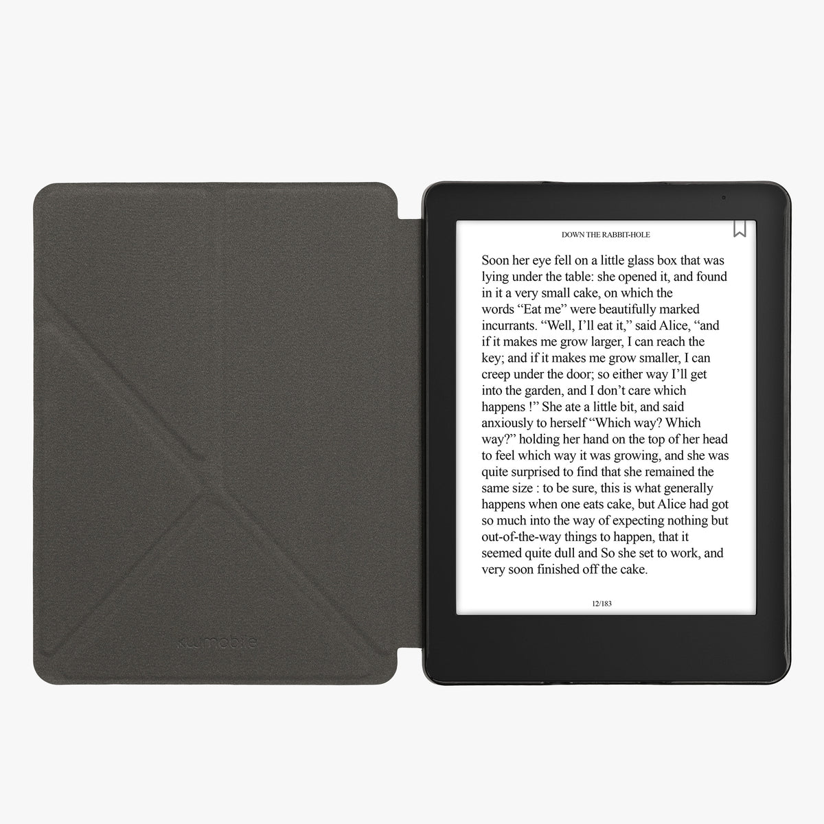 kwmobile Kunstleder eReader Schutzhülle für Kobo Aura Edition 2 Hülle - Falt Cover für E-Reader in Pink Blau Grün - Farbrausch Pink Bunte Ranken