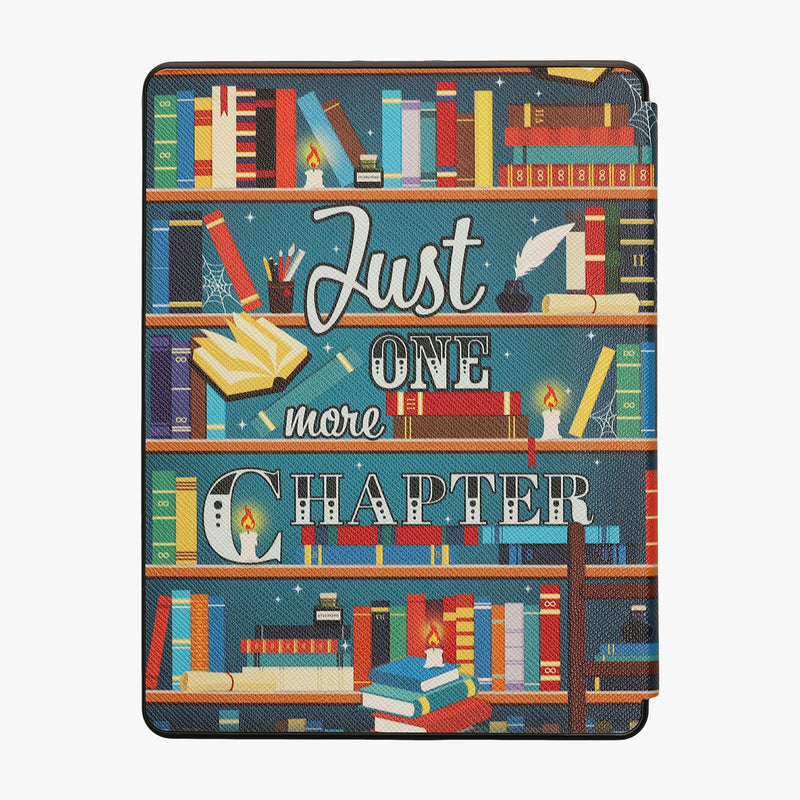 kwmobile Kunstleder eReader Hülle Kobo Glo HD - Bibliothek Motto