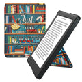 kwmobile Kunstleder eReader Hülle Kobo Glo HD - Bibliothek Motto